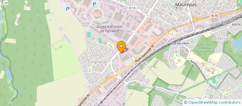 localisation de l'entreprise ESPACE FERMETURES  COIGNIERES