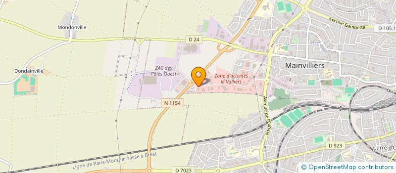 localisation de l'entreprise ESPACE FERMETURES ET RENOVATION DE L'HABITAT 28 à MAINVILLIERS