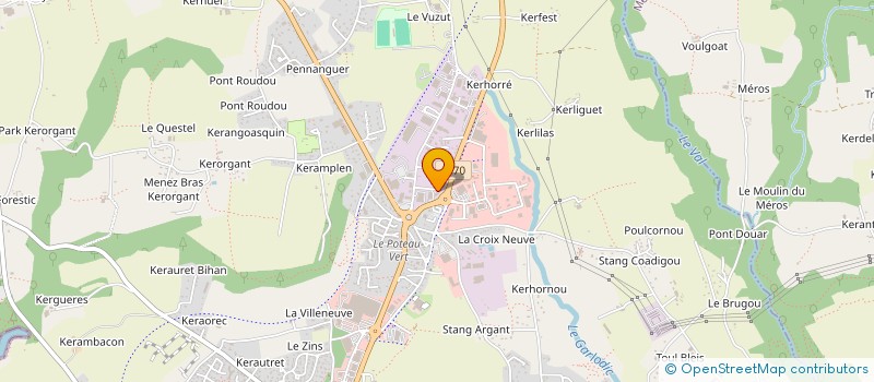 localisation de l'entreprise ESPACE FEU à CONCARNEAU