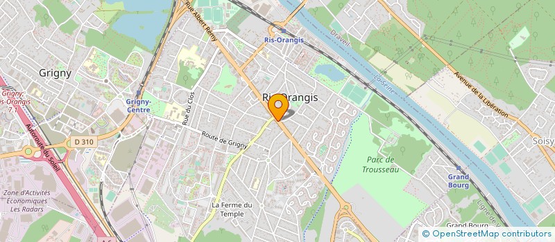 localisation de l'entreprise ESPACE FI à RIS-ORANGIS