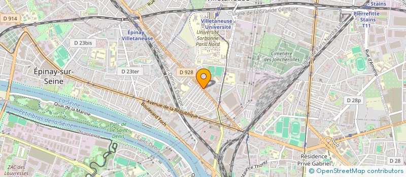 localisation de l'entreprise ESPACE FINANCES ASSURANCES à VILLETANEUSE