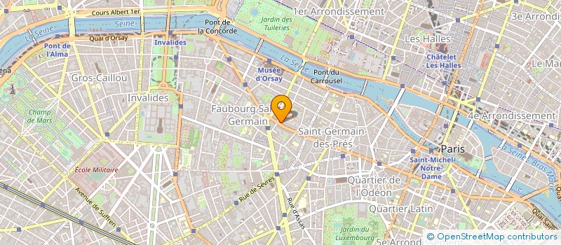localisation de l'entreprise ESPACE FLORE à PARIS