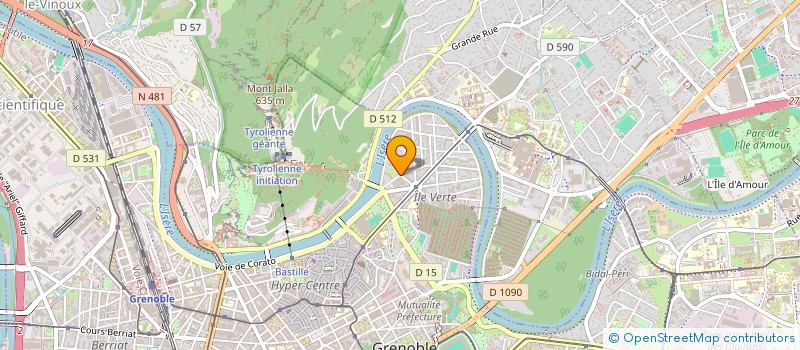 localisation de l'entreprise ESPACE FM FREQUENCE 7 à GRENOBLE