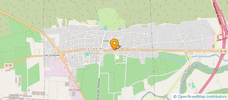localisation de l'entreprise ESPACE FONCIER  LA FARE-LES-OLIVIERS