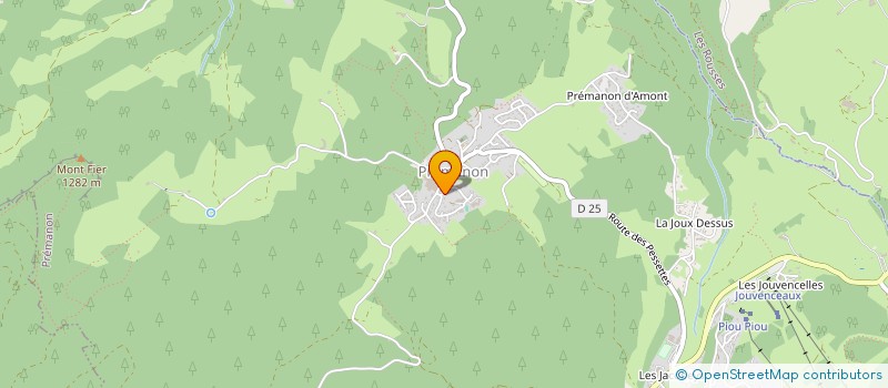 localisation de l'entreprise ESPACE FORESTIER à PREMANON