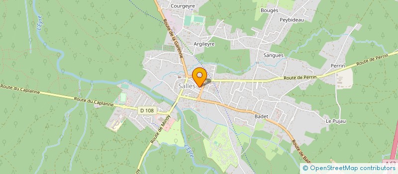 localisation de l'entreprise ESPACE FORET  SALLES