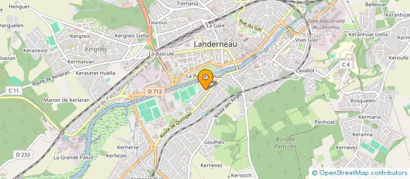 localisation de l'entreprise ESPACE FORM à LANDERNEAU