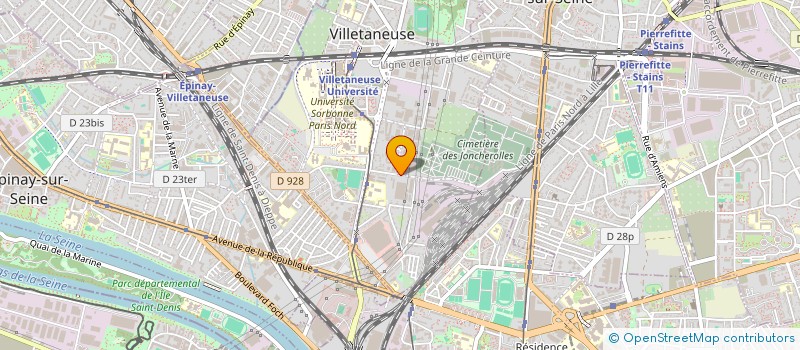 localisation de l'entreprise ESPACE FORM à VILLETANEUSE