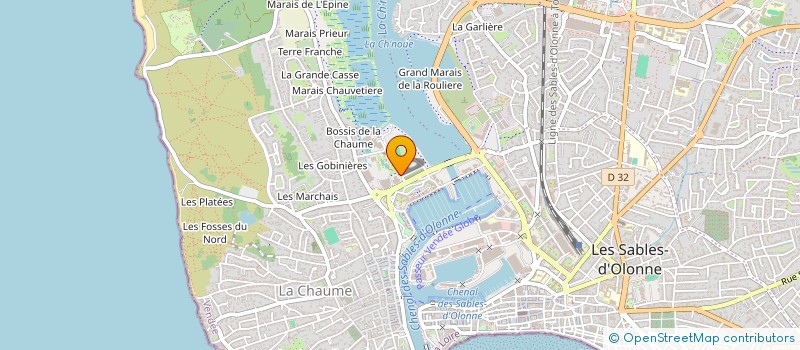 localisation de l'entreprise ESPACE FORM à LES SABLES D'OLONNE