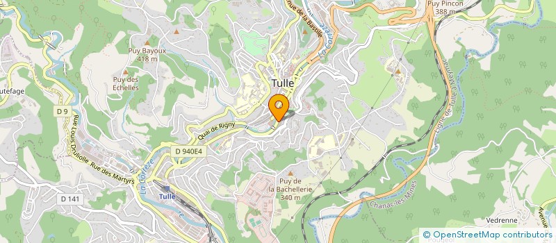 localisation de l'entreprise ESPACE FORM  TULLE