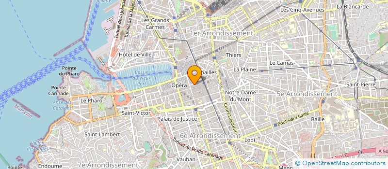 localisation de l'entreprise ESPACE FORM'ESTHETIC DAVSO à MARSEILLE