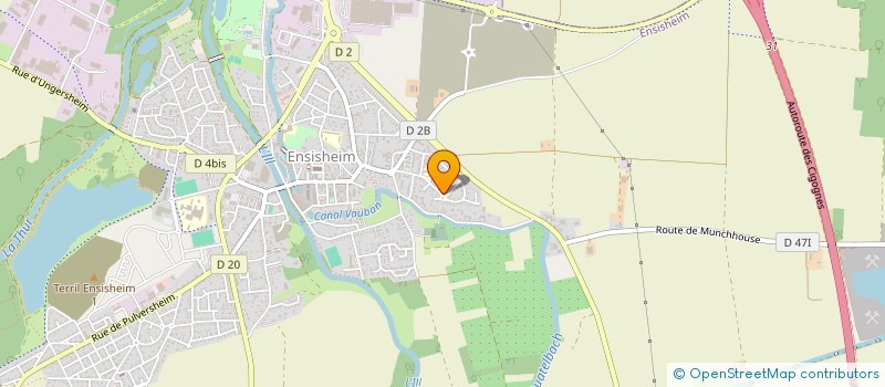 localisation de l'entreprise ESPACE FORMATIONS  ENSISHEIM