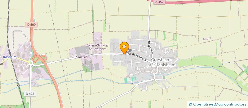 localisation de l'entreprise ESPACE FORMATIQUE  GRIESHEIM-PRES-MOLSHEIM