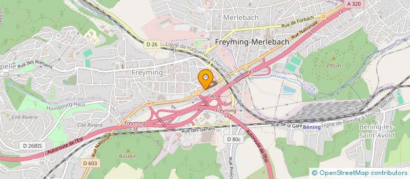 localisation de l'entreprise ESPACE FORME  BETTING