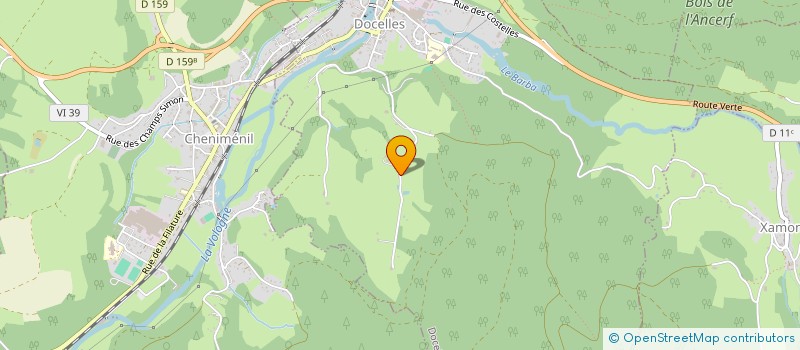 localisation de l'entreprise ESPACE FORME DOCELLES  DOCELLES