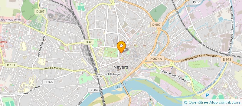 localisation de l'entreprise ESPACE FORME ET BEAUTE à NEVERS