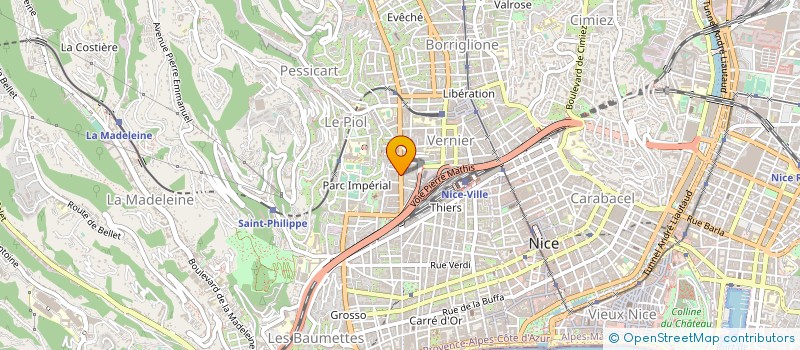 localisation de l'entreprise ESPACE FORME ET BEAUTE à NICE