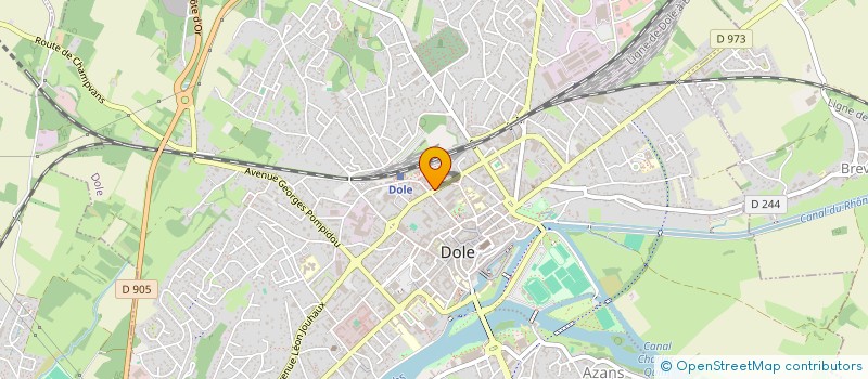 localisation de l'entreprise ESPACE FORME ET SANTE à DOLE