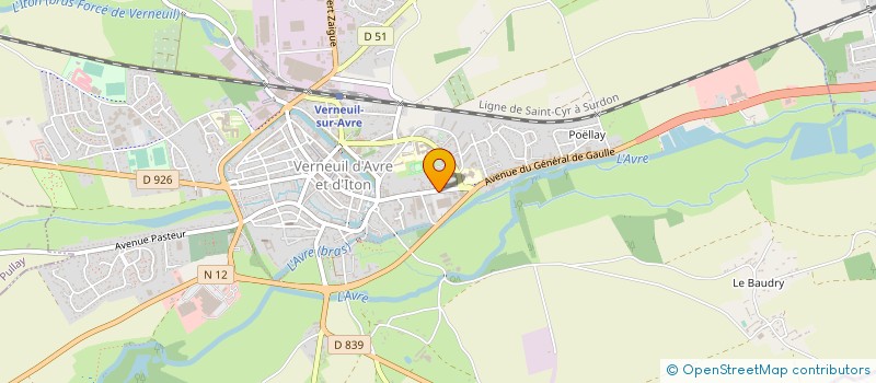 localisation de l'entreprise ESPACE FORME VERNEUIL  VERNEUIL D'AVRE ET D'ITON