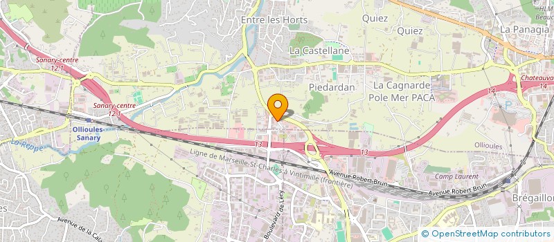 localisation de l'entreprise ESPACE FORUM  OLLIOULES