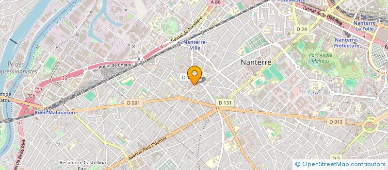 localisation de l'entreprise ESPACE FRAIS 92 NANTERRE  NANTERRE