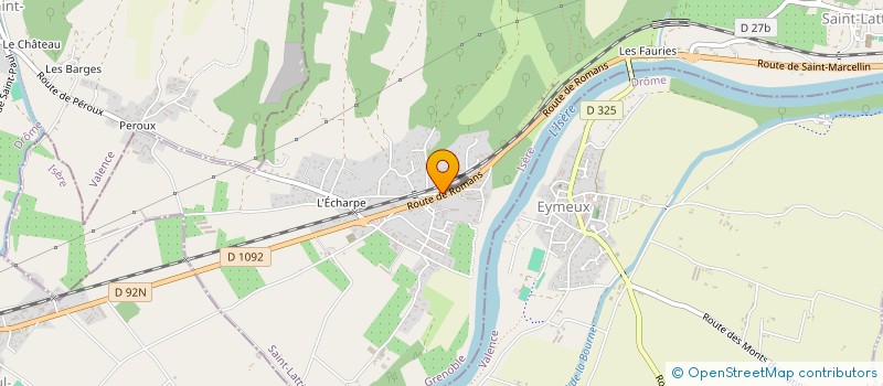 localisation de l'entreprise ESPACE FRANCE CHEVAL  SAINT-LATTIER