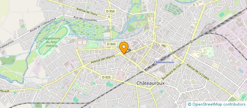 localisation de l'entreprise ESPACE FUNERAIRE BARRE à CHATEAUROUX