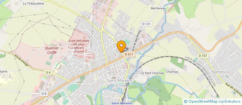 localisation de l'entreprise ESPACE FUNERAIRE CHRISTOPHE CACOUAULT  ST MAIXENT L ECOLE