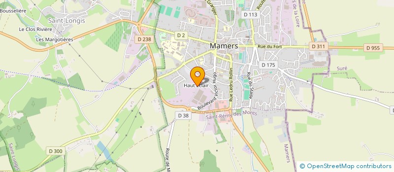 localisation de l'entreprise ESPACE FUNERAIRE DU SAOSNOIS à MAMERS