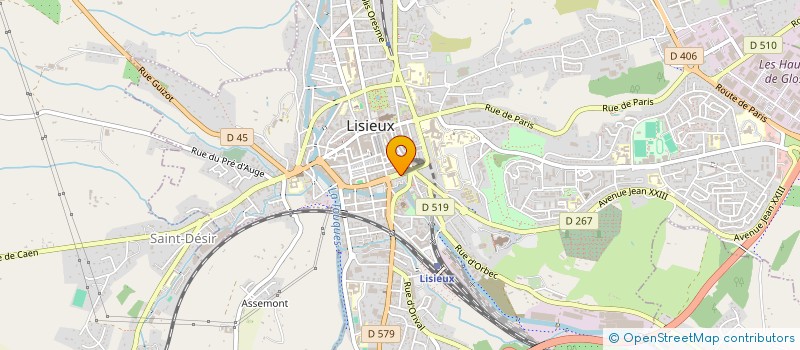 localisation de l'entreprise ESPACE FUNERAIRE LEXORBECQUOIS  LISIEUX