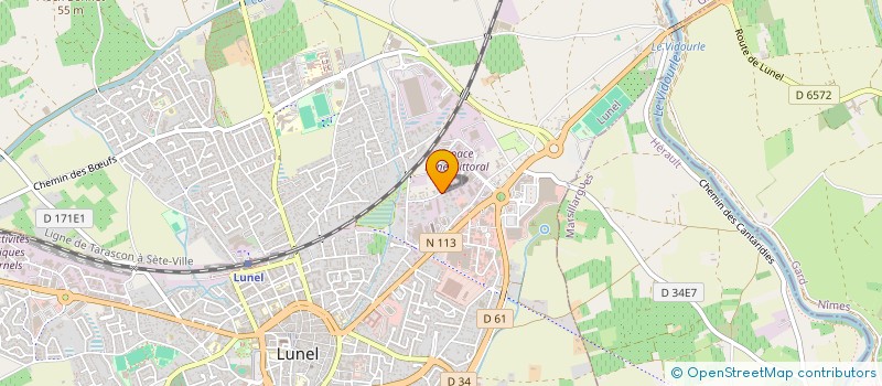 localisation de l'entreprise ESPACE FUNERAIRE PONSY à LUNEL