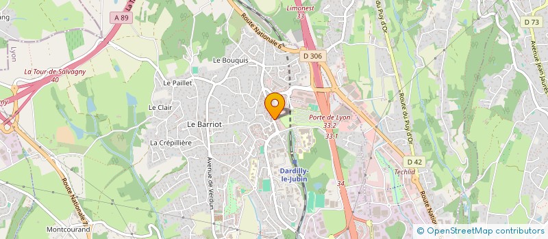 localisation de l'entreprise ESPACE G R SARL  DARDILLY