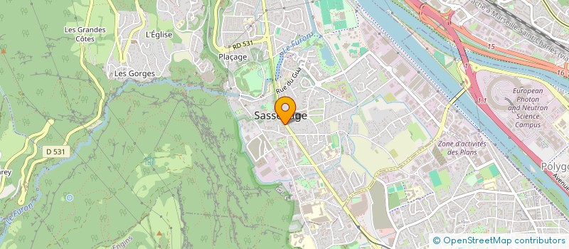 localisation de l'entreprise ESPACE GALLOIS  SASSENAGE