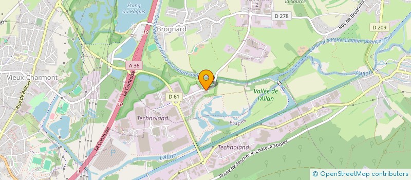 localisation de l'entreprise ESPACE GAMBETTA LOCATION  BROGNARD