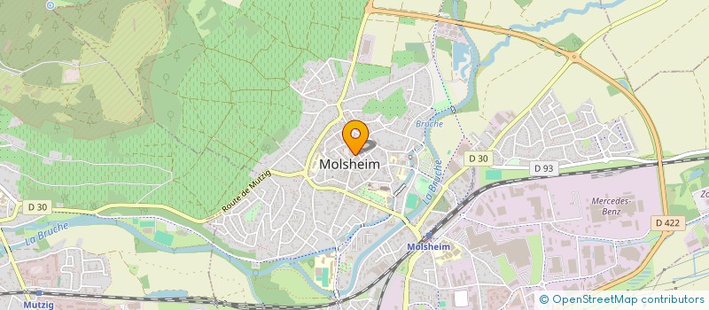 localisation de l'entreprise ESPACE GAMME QUINZE  MOLSHEIM