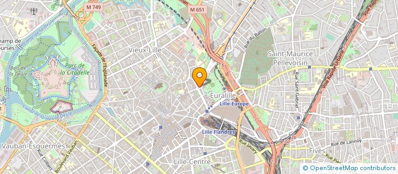 localisation de l'entreprise ESPACE GARE SNC à LILLE