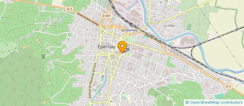 localisation de l'entreprise ESPACE GC  EPERNAY