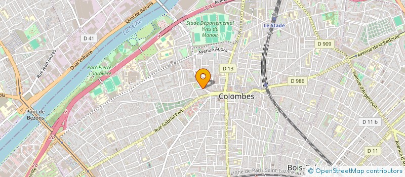 localisation de l'entreprise ESPACE GEEK à COLOMBES