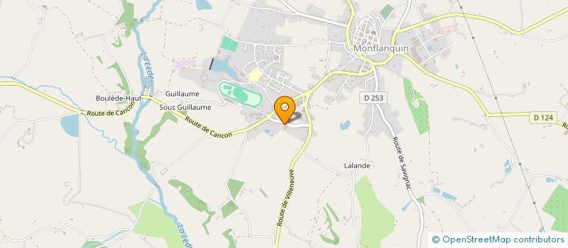 localisation de l'entreprise ESPACE GINKO - SPORT & BIEN-ETRE  MONFLANQUIN