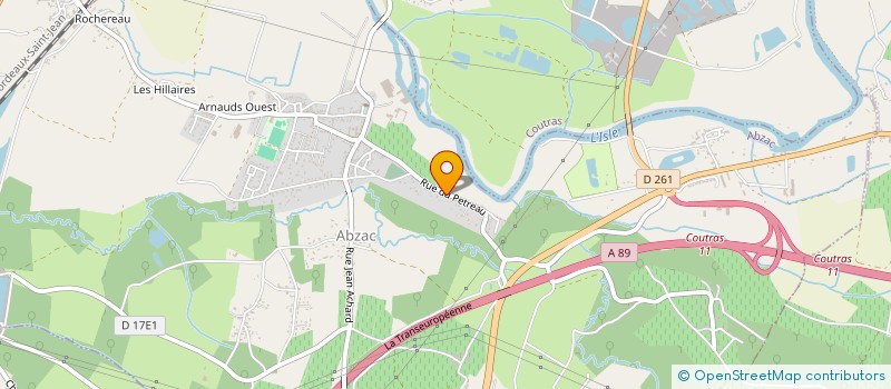 localisation de l'entreprise ESPACE GOUDRONNAGE à ABZAC