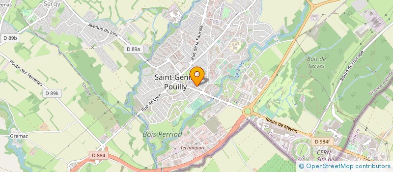localisation de l'entreprise ESPACE GOURMAND  SAINT-GENIS-POUILLY
