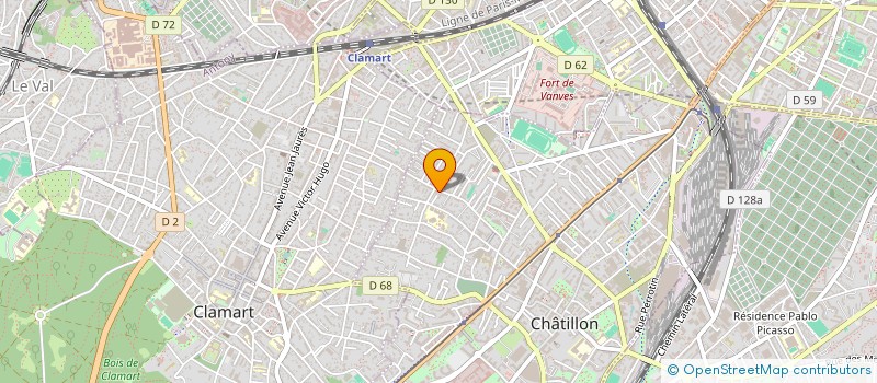 localisation de l'entreprise ESPACE GOURMAND LEONARD  CHATILLON