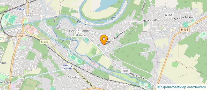 localisation de l'entreprise ESPACE GRAPHIQUE à ESBLY