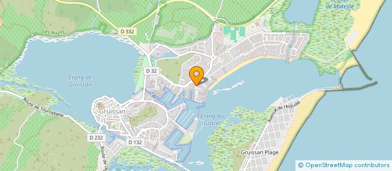 localisation de l'entreprise ESPACE GREGAOU à GRUISSAN