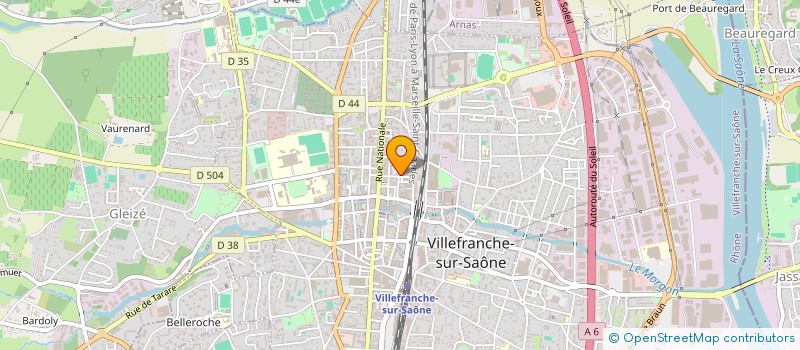 localisation de l'entreprise ESPACE GRENETTE à VILLEFRANCHE-SUR-SAONE
