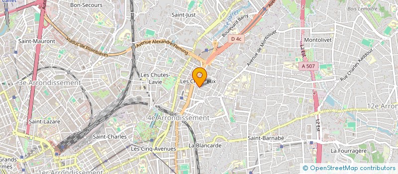 localisation de l'entreprise ESPACE GROS à MARSEILLE 4EME