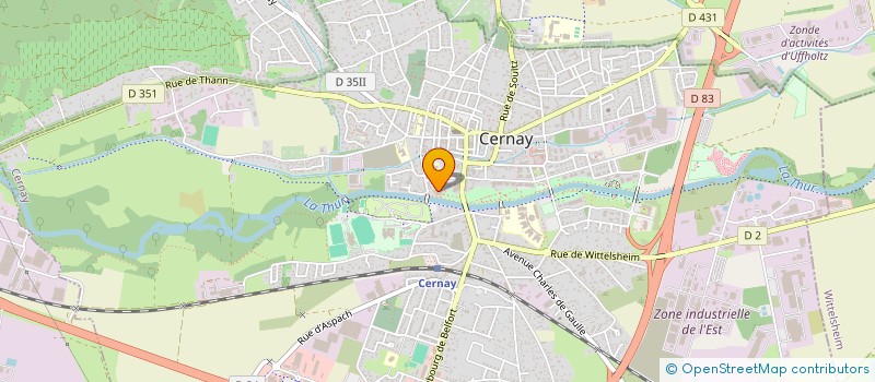 localisation de l'entreprise ESPACE GRUN  CERNAY
