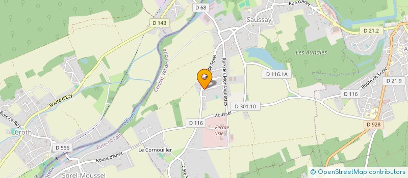 localisation de l'entreprise ESPACE GVS à SAUSSAY
