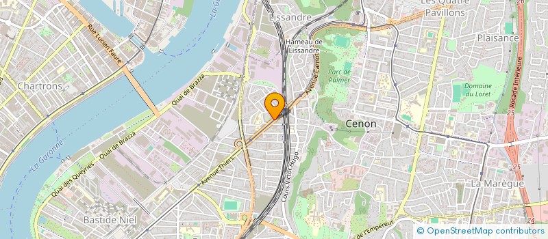 localisation de l'entreprise ESPACE GYM  CENON