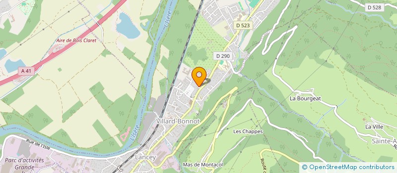 localisation de l'entreprise ESPACE GYM ET DETENTE à VILLARD-BONNOT